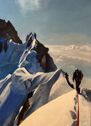 L'alpiniste van Cécile Guth, Schilderij te koop op Singulart