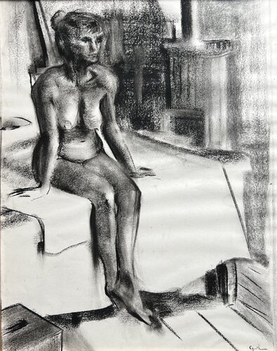 Dans la chambre by Cécile Guth, 소묘 for Sale on Singulart