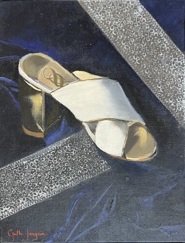 la chaussure blanche von Cécile Guth, Malerei kaufen auf Singulart