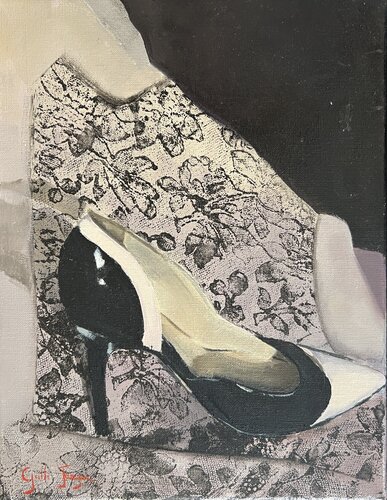 escarpin noir di Cécile Guth, Pittura in vendita su Singulart