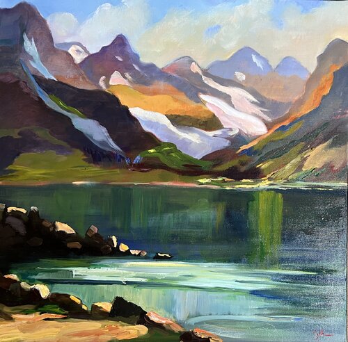 Montagne enchantée de Cécile Guth, Pintura a la venta en Singulart