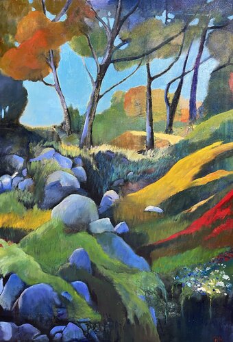 Sur l'île von Cécile Guth, Malerei kaufen auf Singulart