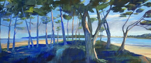 Les pins bleus de Cécile Guth, Pintura a la venta en Singulart