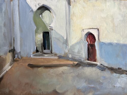 Le Maroc d'après John Singer Sargent de Cécile Guth, Pintura a la venta en Singulart