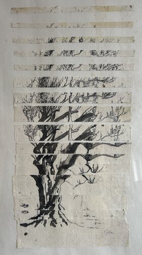 Diffraction II de Cécile Guth, Dibujo a la venta en Singulart