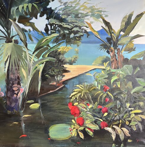 Jardin exotique de Cécile Guth, Pintura a la venta en Singulart