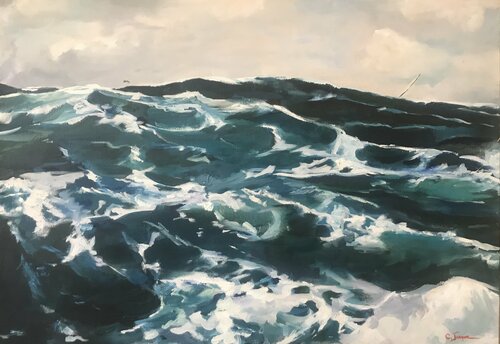 Pleine mer van Cécile Guth, Schilderij te koop op Singulart