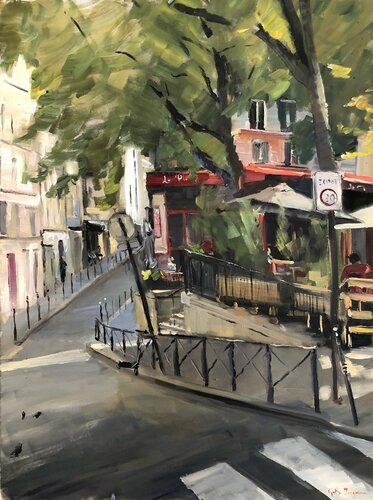 La Placette de Cécile Guth, Pintura a la venta en Singulart