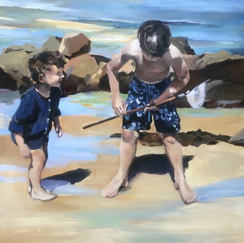 Attention on pêche ! de Cécile Guth, Pintura a la venta en Singulart