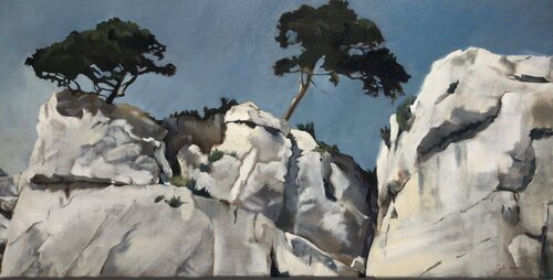 Incroyable résilience - ces arbres qui nous ressemblent - van Cécile Guth, Schilderij te koop op Singulart