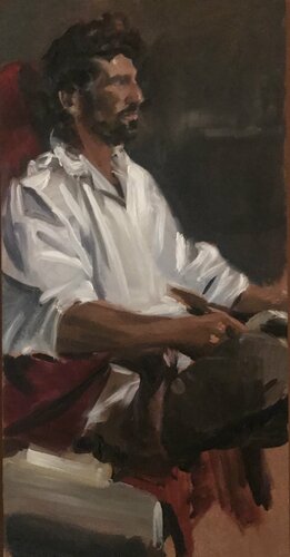 Le bel italien by Cécile Guth, Painting for Sale on Singulart