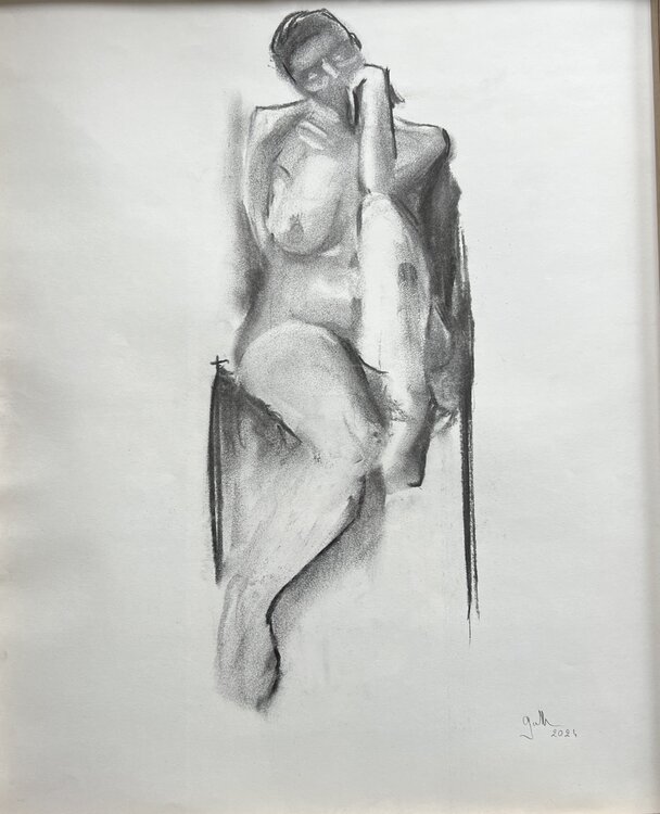 femme pensive Cécile Guth