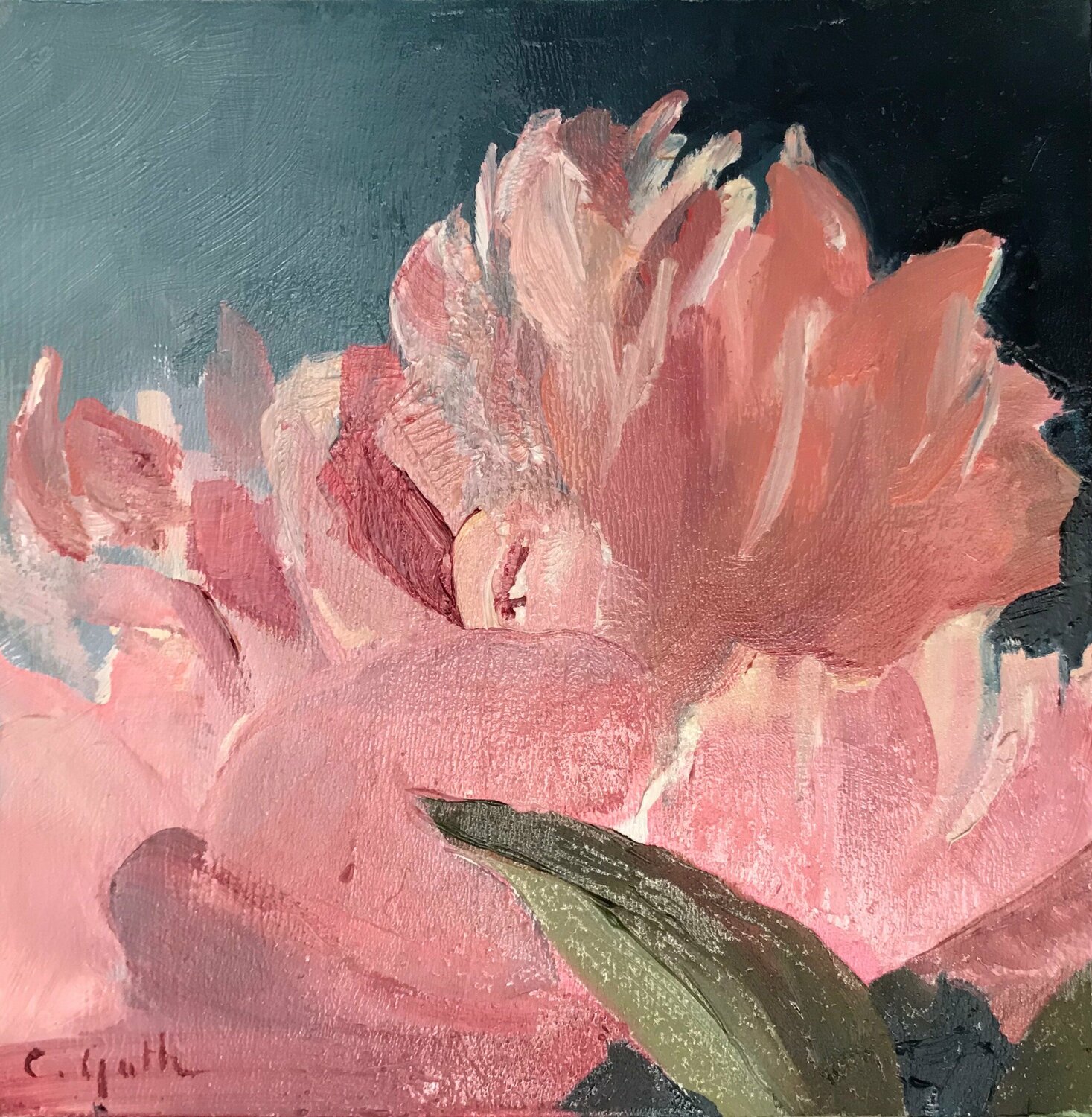 Icône fleurie II Cécile Guth