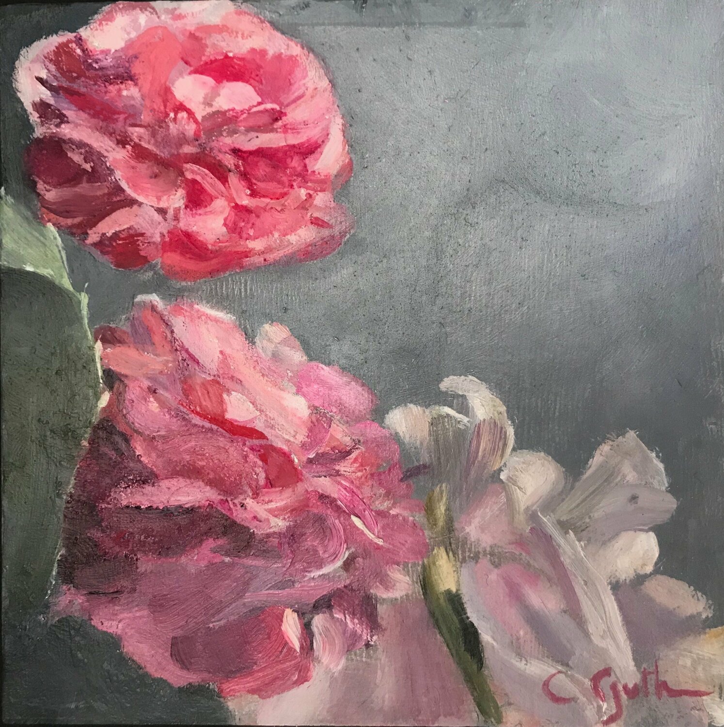 Icône fleurie III Cécile Guth