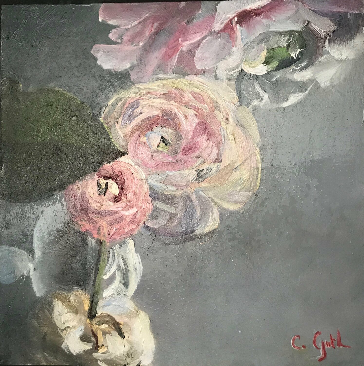 Icône fleurie IV Cécile Guth