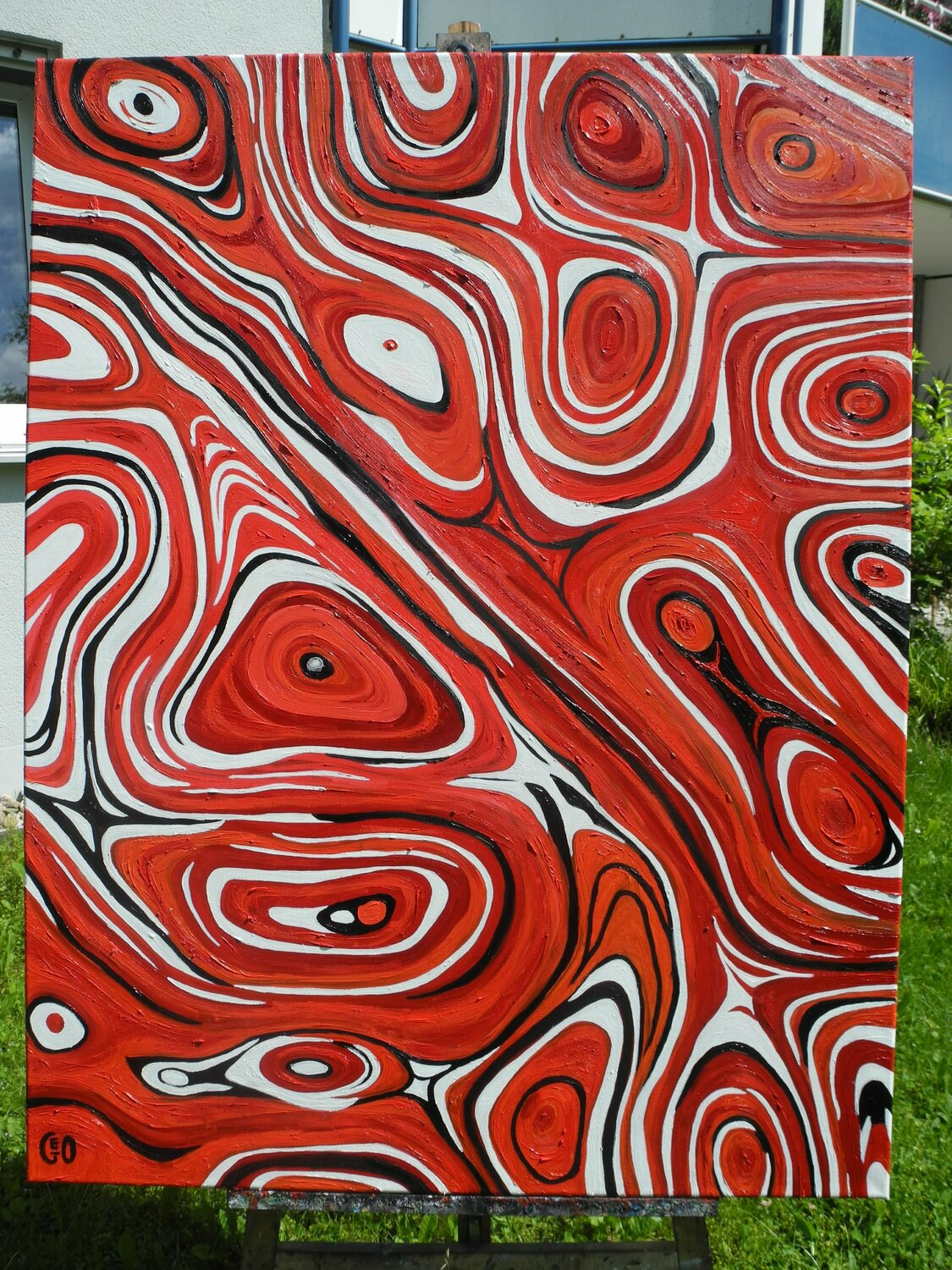 Gros plan sur la robe en viande de Lady Gaga Close up of Lady