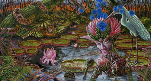 Victoria Amazónica by Jorge Bernard, Painting for Sale on Singulart