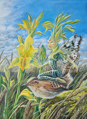 Hada Gavilea by Jorge Bernard, Painting for Sale on Singulart