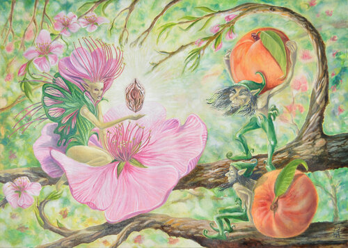 Hada Persica by Jorge Bernard, Painting for Sale on Singulart