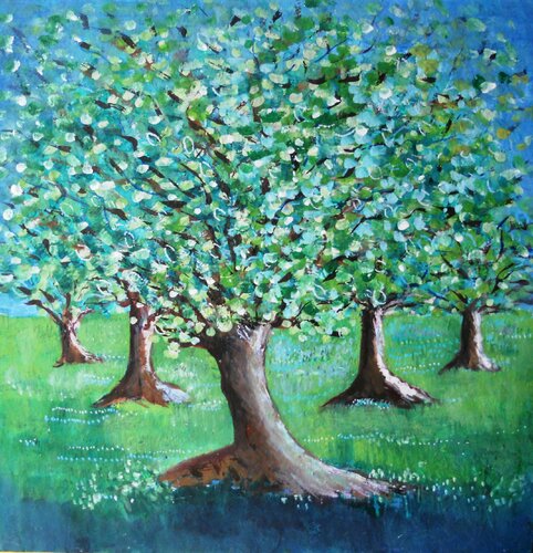 Gli Ulivi del Mediterraneo van Giuseppe Zumbolo, Schilderij te koop op Singulart