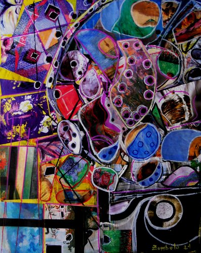 Spazio ingrandito per una farfalla di Giuseppe Zumbolo, Pittura in vendita su Singulart