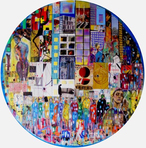 Men in the cityes - Metropolitan stories by Giuseppe Zumbolo, Painting for Sale on Singulart