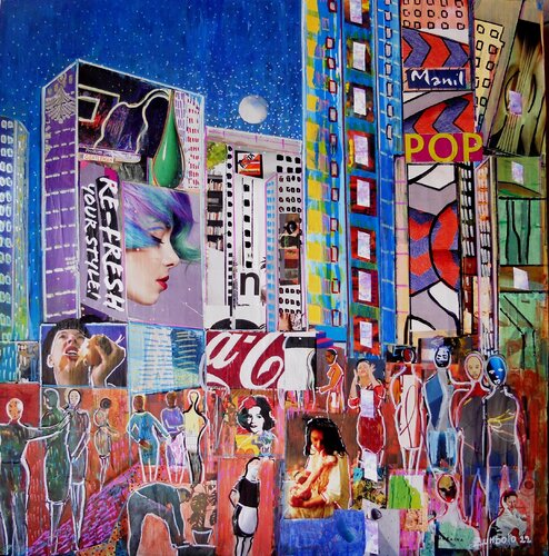 Notturno metropolitano van Giuseppe Zumbolo, Schilderij te koop op Singulart