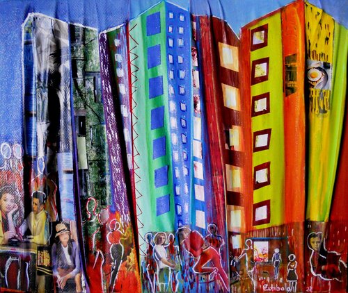 Per le vie della mia città. van Giuseppe Zumbolo, Schilderij te koop op Singulart