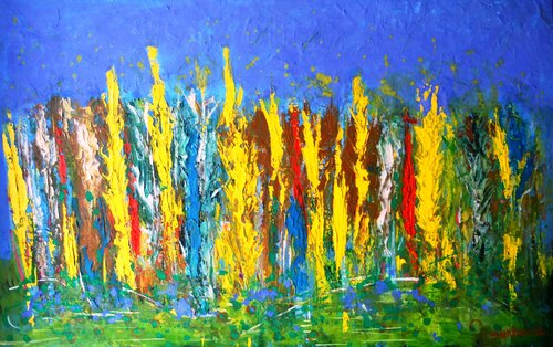 Colori in libertà per l gioa del cuore von Giuseppe Zumbolo, Malerei kaufen auf Singulart