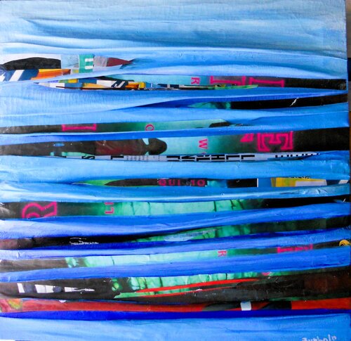 Riflessi sul mare.  Per l'azzurro dei tuoi occhi von Giuseppe Zumbolo, Malerei kaufen auf Singulart