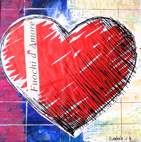 Un cuore pop. von Giuseppe Zumbolo, Malerei kaufen auf Singulart