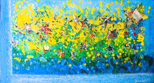 Finestra nel cielo- Dal davanzale della mia finestra von Giuseppe Zumbolo, Malerei kaufen auf Singulart