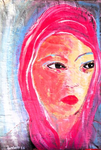 La ragazza con i capelli rossi by Giuseppe Zumbolo, 회화 for Sale on Singulart
