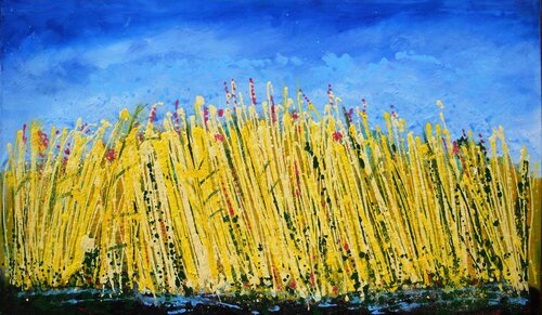 Campo giallo van Giuseppe Zumbolo, Schilderij te koop op Singulart