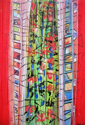 Composizione verticale van Giuseppe Zumbolo, Schilderij te koop op Singulart