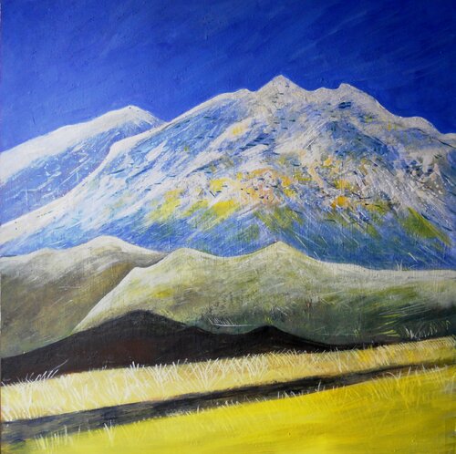Il Massiccio del Monte Rosa by Giuseppe Zumbolo, 油畫 for Sale on Singulart
