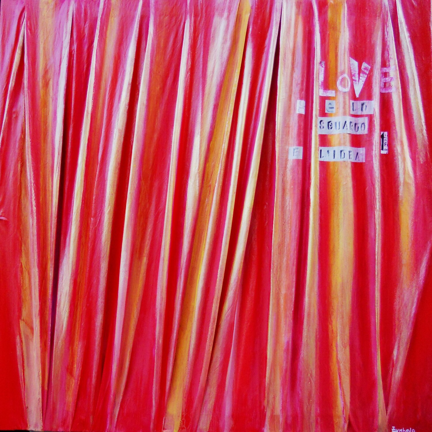 The red color of love Giuseppe Zumbolo Dipinto originale in vendita