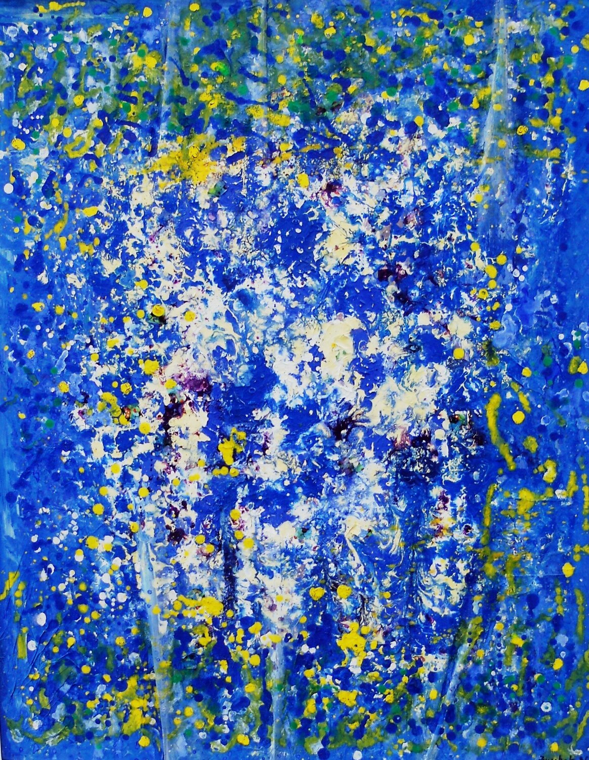 Dripping per la libertà del colore Giuseppe Zumbolo Originalgemälde zu verkaufen