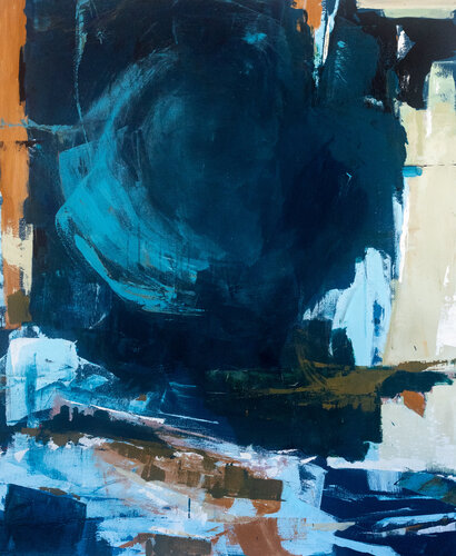 La hora azul - Hora Zi 11pm-1am par Arlén Sánchez, Peinture en vente sur Singulart