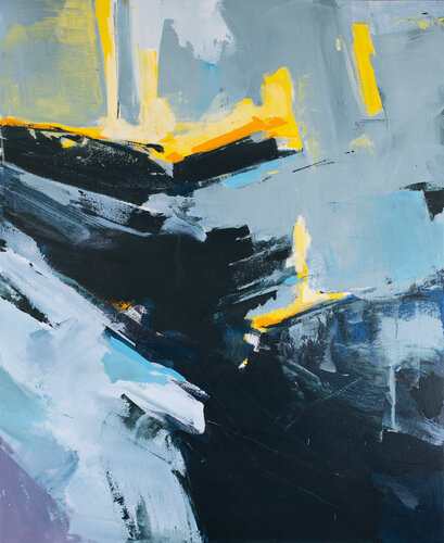 Resplandor entre nubes -Hora CHEN 7-9am de Arlén Sánchez, Pintura a la venta en Singulart