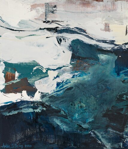 Corrientes marinas. Sea streams by Arlén Sánchez, 종이 for Sale on Singulart