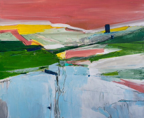 El campo del cielo imposible par Arlén Sánchez, Peinture en vente sur Singulart