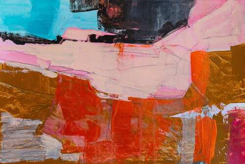 Hot pink sky van Arlén Sánchez, Werk op papier te koop op Singulart