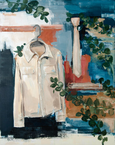 El uniforme de mi madre di Arlén Sánchez, Pittura in vendita su Singulart