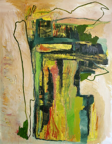 lonely days in happiness #3 par Jörg Kuplens, Peinture en vente sur Singulart