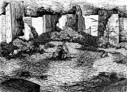 Landschaften - Skizze par Jörg Kuplens, Dessin en vente sur Singulart