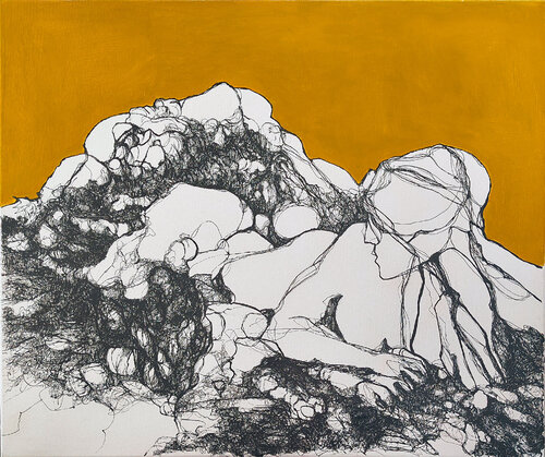 nude visions #1 by Jörg Kuplens, Drawing for Sale on Singulart