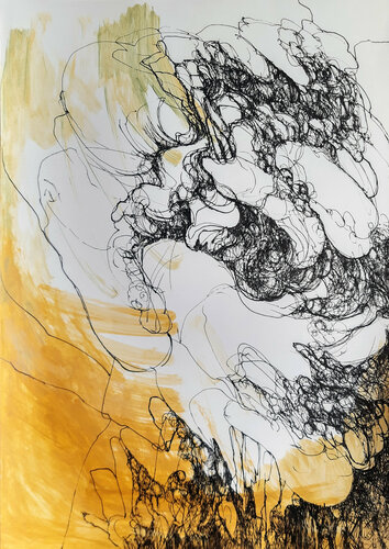Forest faces #2 by Jörg Kuplens, 素描 for Sale on Singulart