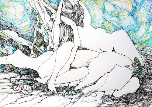 forest vacation #02 di Jörg Kuplens, Disegno in vendita su Singulart