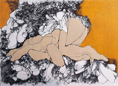 in the mountains #6 by Jörg Kuplens, 素描 for Sale on Singulart